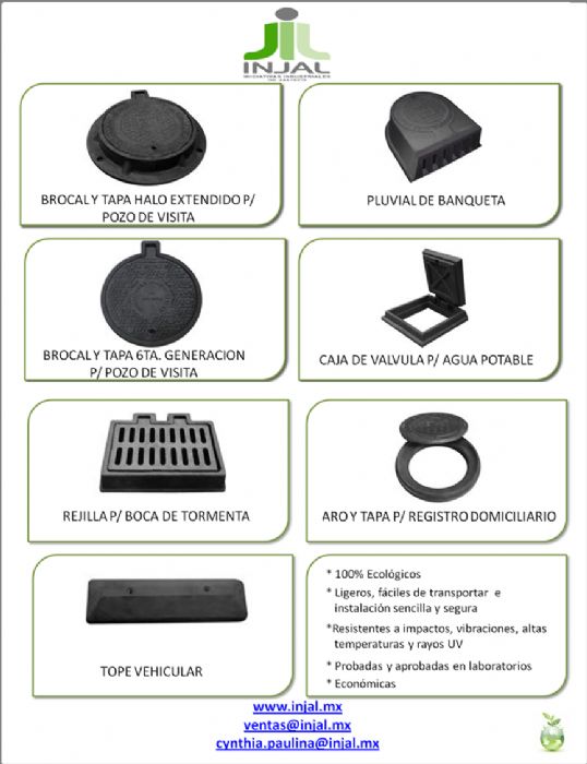 productos para agua potable y alcantarillado